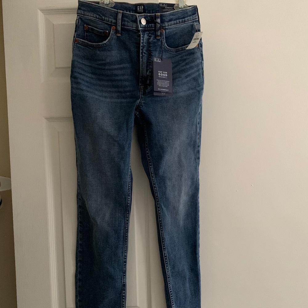 NWT Sz 27 GAP High Rise Cigarette Jeans